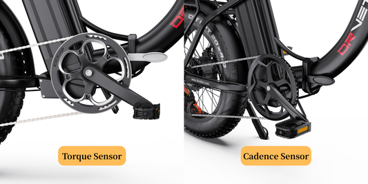 Torque Sensor vs. Cadence Sensor: Choosing the Right Pedal Assist for Your E-Bike - Drvetion E-Bike